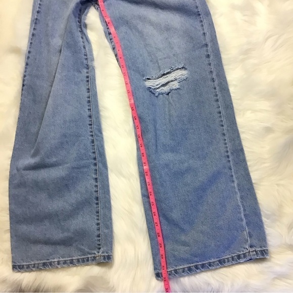LEFTIES Denim Collection High Rise Wide Leg Full Length 100% Cotton Jeans NWT - Picture 8 of 16
